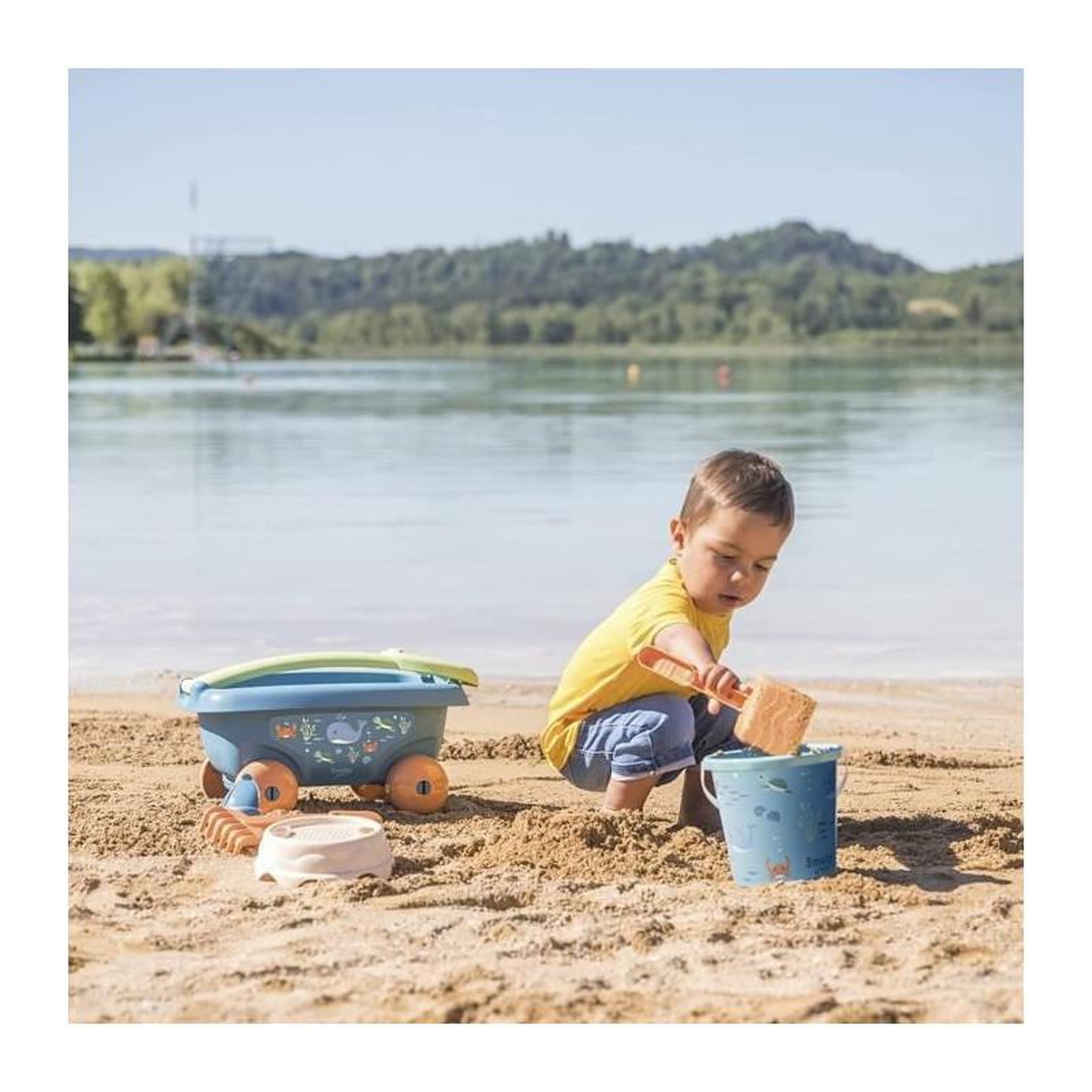 Voir la diapositive 3 : SMOBY Smoby Green chariot de plage garni