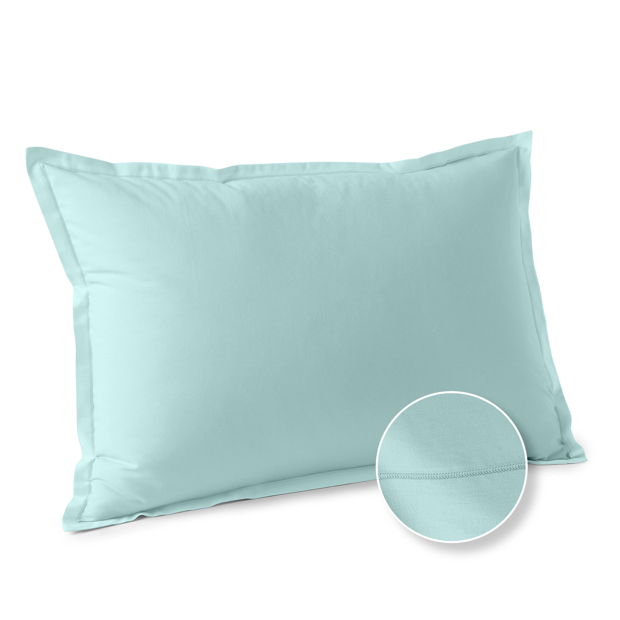 Voir la diapositive 1 : ACTUEL Taie d'oreiller unie en coton 57 fils - collection permanente