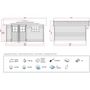 Voir la diapositive 3 : Habitat et Jardin Abri jardin bois - 19,72 m² - 4.64 x 4.25 x 2,32 m - 28 mm