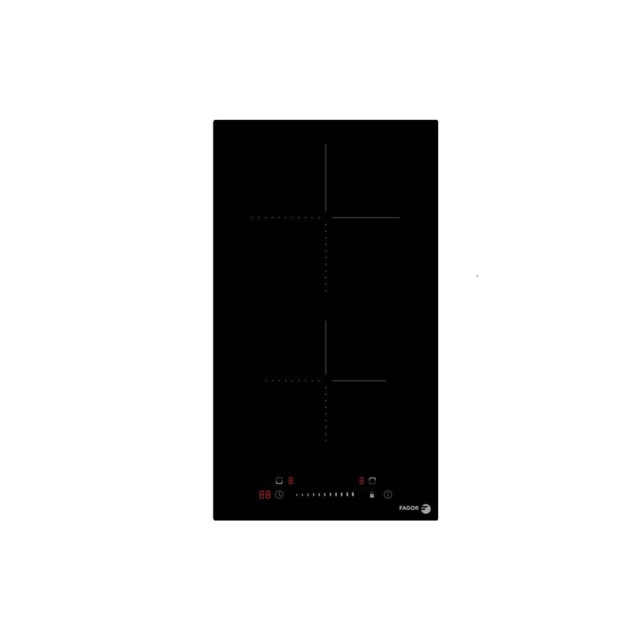 Fagor Domono vitrocéramique 29cm 2 feux noir - FTV2522C