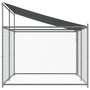 Voir la diapositive 5 : VIDAXL Cage pour chien avec toit et porte gris 4x2x2 m acier galvanise
