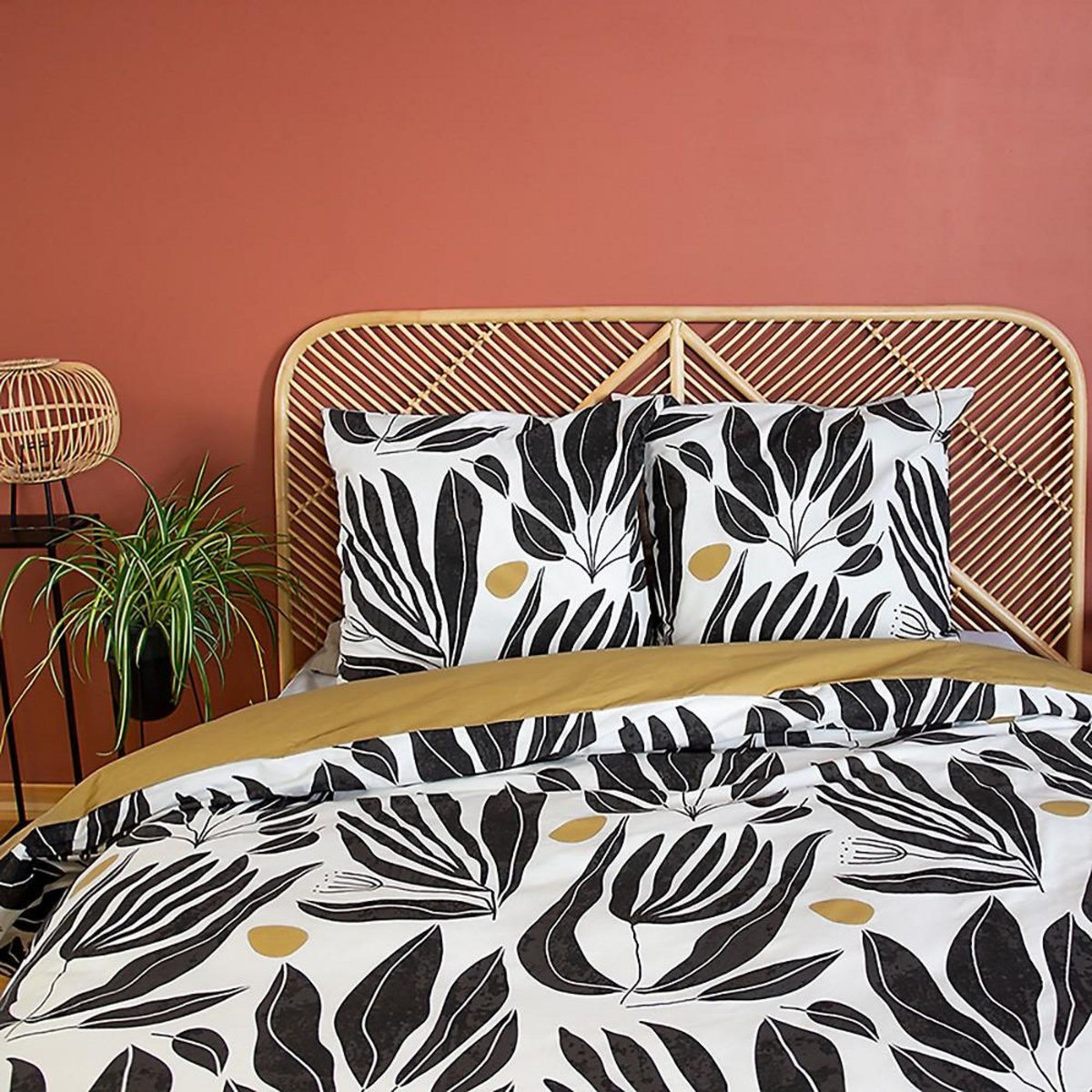 Home collection Parure de couette 3 pcs 240x220 100% coton 57 fils, nolie