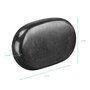 Voir la diapositive 2 : VIVEZEN Lot de 4 pierres chaudes pour massage en basalte naturel poli - Ovale - L