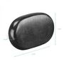 Voir la diapositive 2 : VIVEZEN Lot de 4 pierres chaudes pour massage en basalte naturel poli - Ovale - L