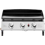 Habitat et Jardin Plancha gaz 3 brûleurs  Jolly  - 7,5 Kw - Gris