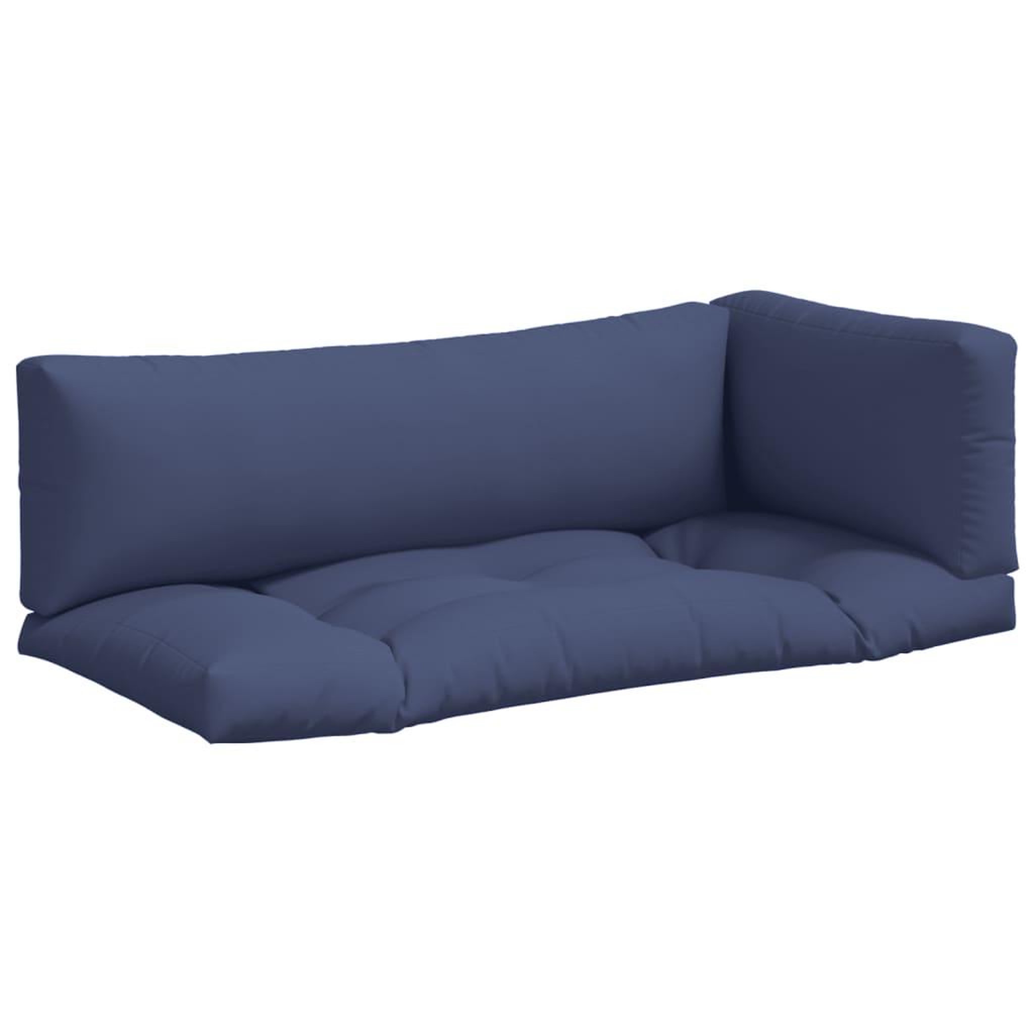 Voir la diapositive 2 : VIDAXL Coussins de palette lot de 3 bleu marine tissu oxford