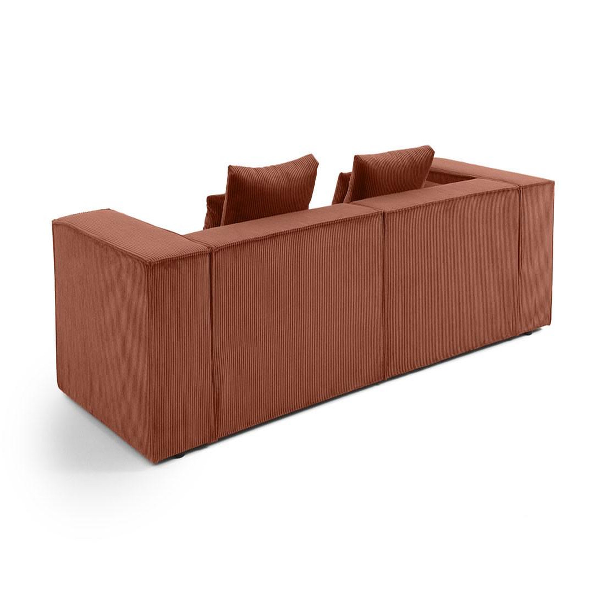Voir la diapositive 4 : BEST MOBILIER Colombine - canapé modulable droit - 2 places - en velours côtelé