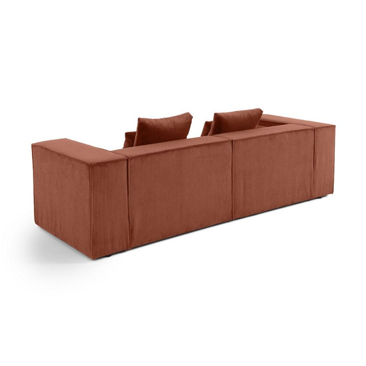 LISA DESIGN Colombine - canapé modulable droit - 2 places - en velours côtelé