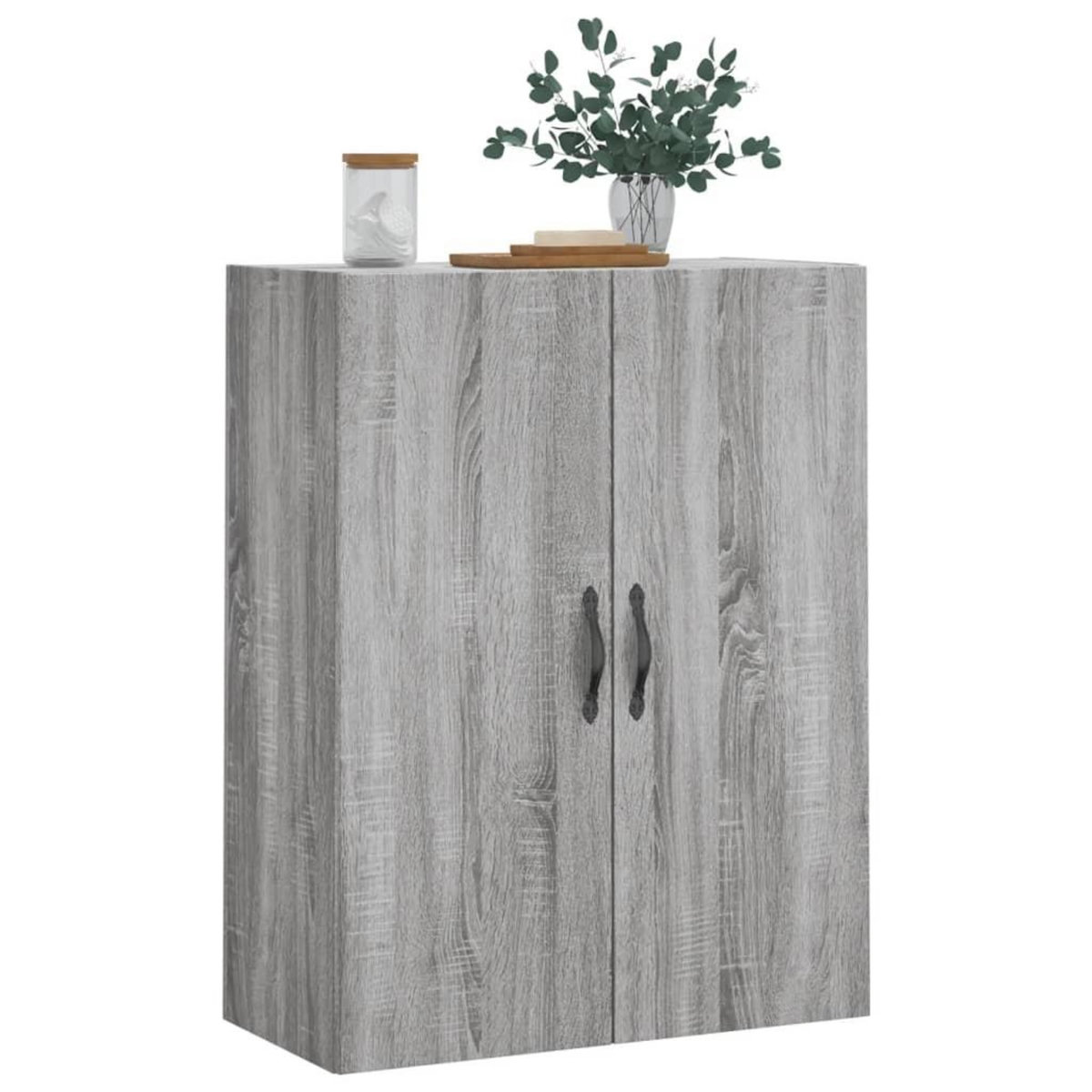 VIDAXL Armoire murale sonoma gris 69,5x34x90 cm bois d'ingenierie