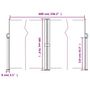 Voir la diapositive 6 : VIDAXL Auvent lateral retractable taupe 180x600 cm