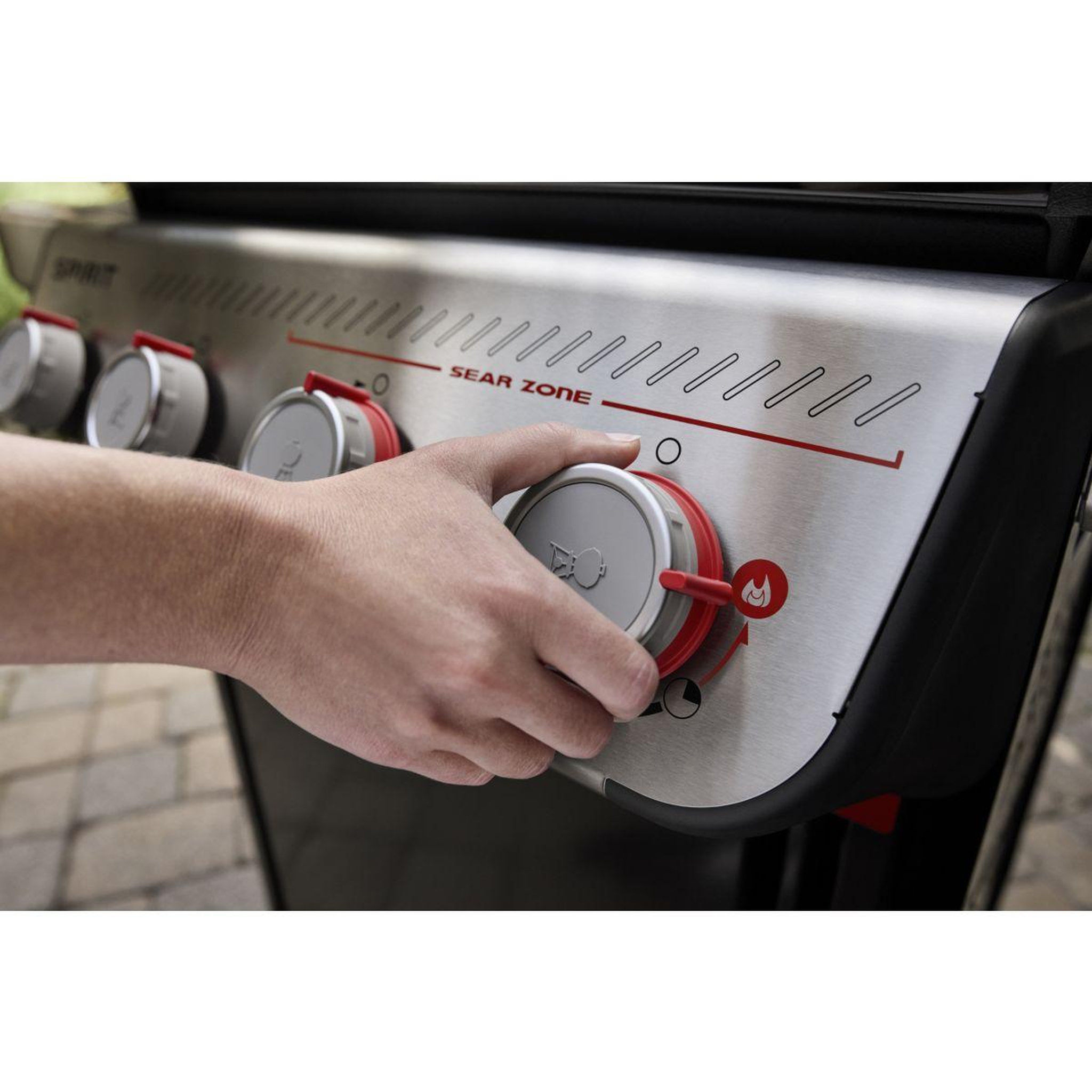 Voir la diapositive 5 : Weber Barbecue gaz spirit e-425 mix black grill et plancha sur chariot, 61x45 cm
