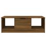 Voir la diapositive 3 : VIDAXL Table basse chene marron 102x50x36 cm bois d'ingenierie