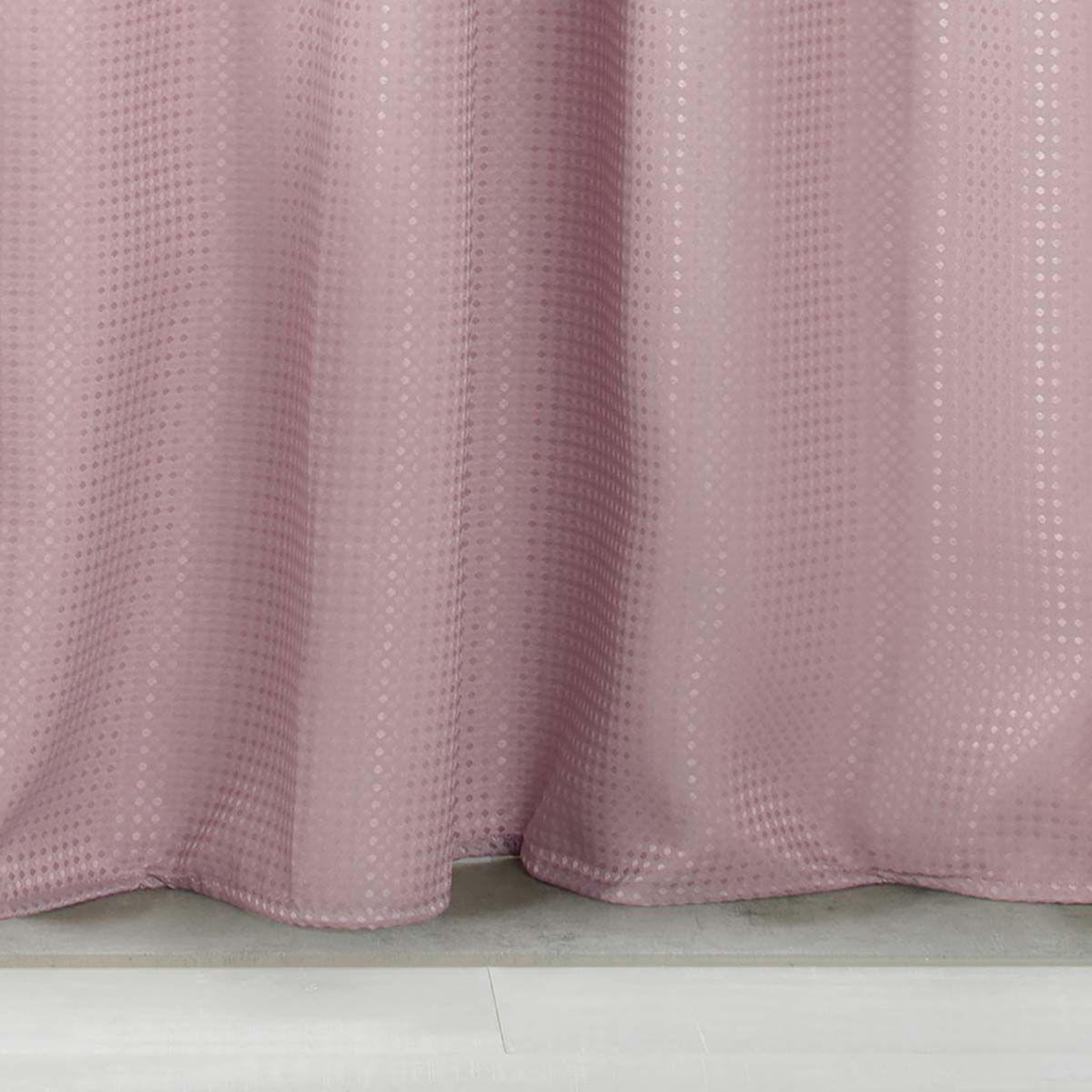 Voir la diapositive 2 : Douceur d'Intérieur Rideau de douche  quartz  180x200cm rose poudré