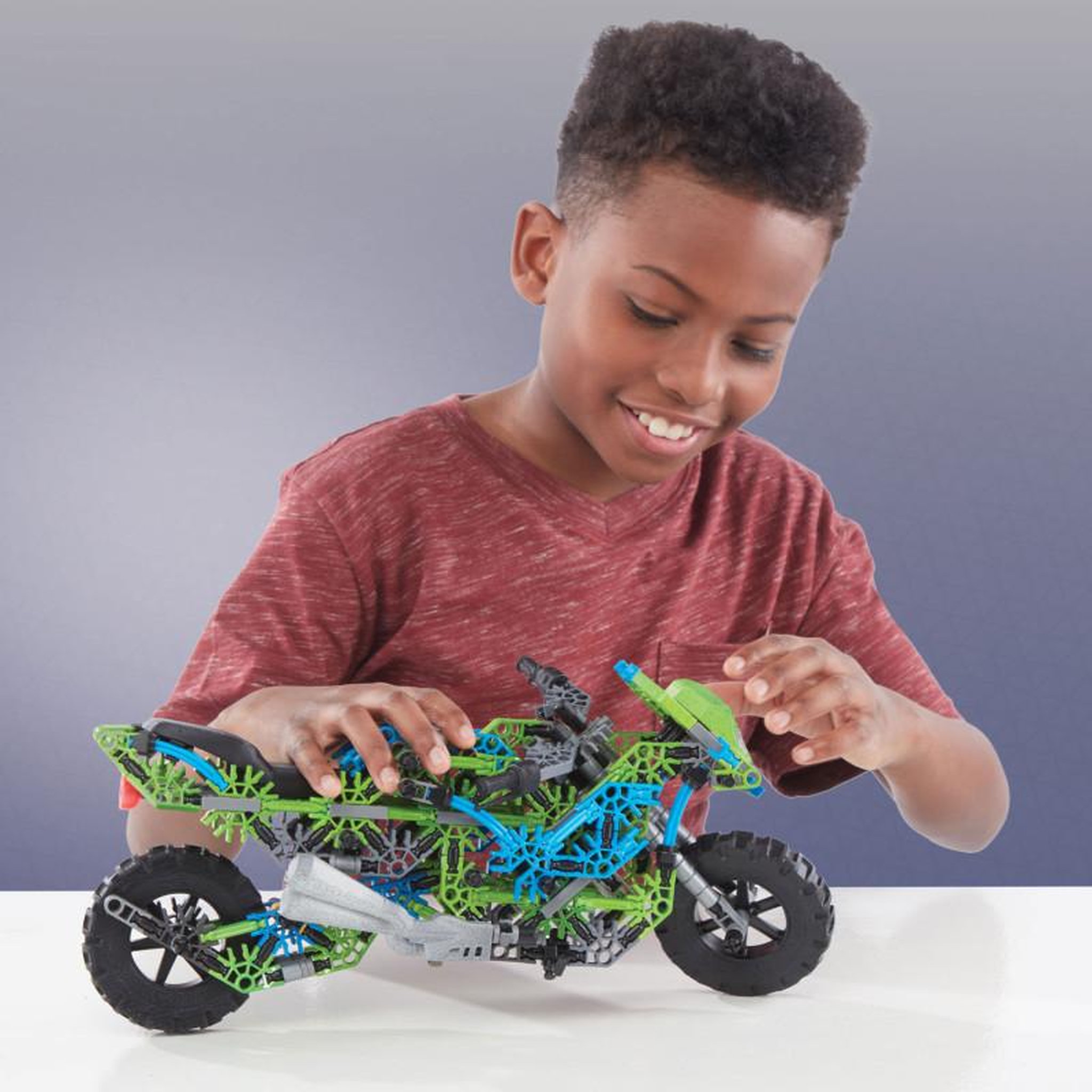 Voir la diapositive 4 : K'NEX K'NEX K& 39 Nex Construction set Mega Motorcycle, 456 pcs.