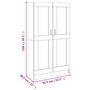 Voir la diapositive 6 : VIDAXL Bibliotheque Gris beton 82,5x30,5x150 cm Bois d'ingenierie