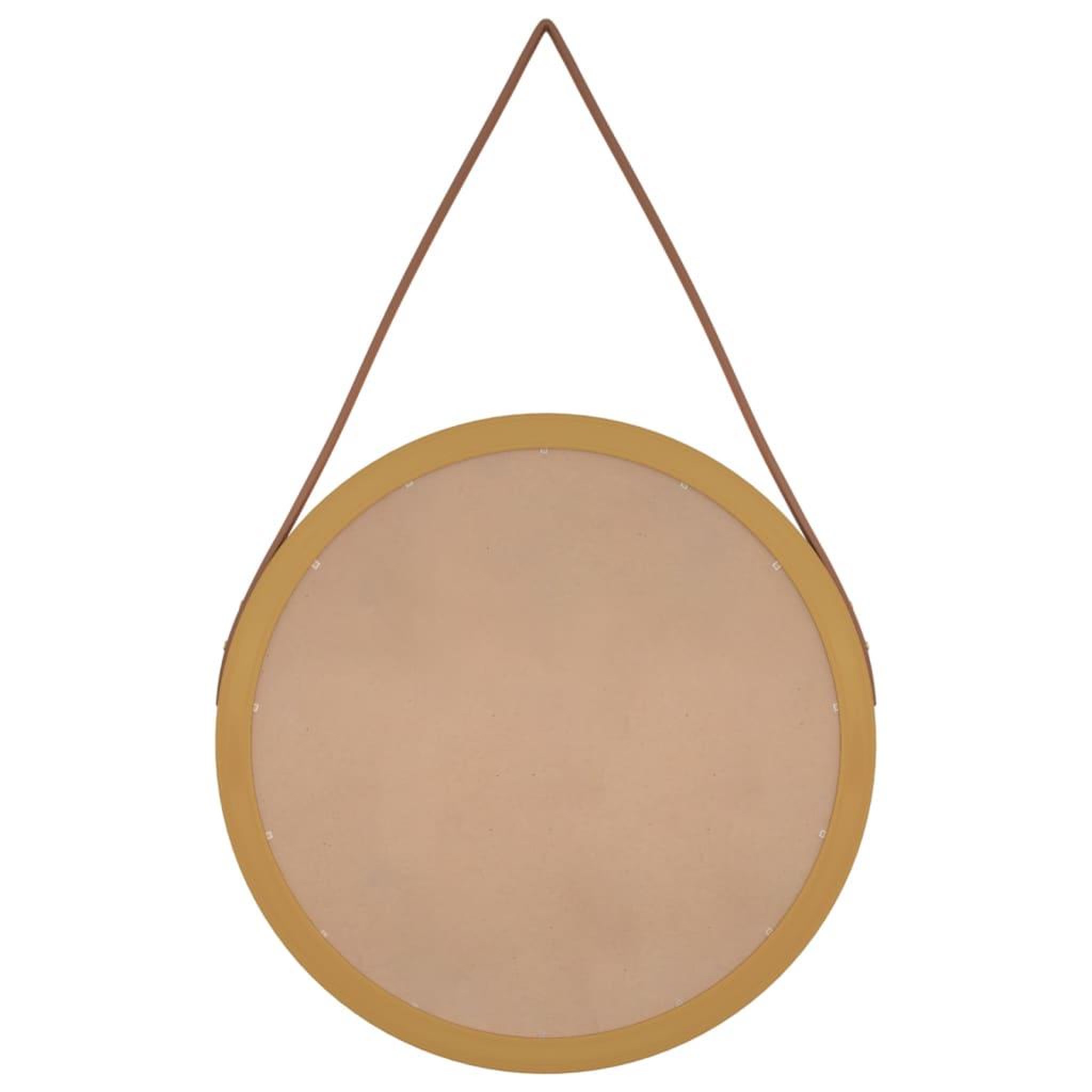 Voir la diapositive 4 : VIDAXL Miroir mural avec sangle Dore Ø 45 cm