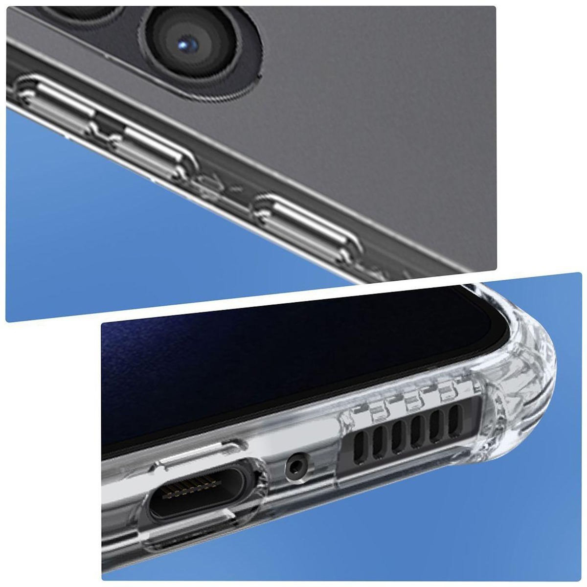 FORCE CASE Coque Samsung Galaxy S23 Transparente