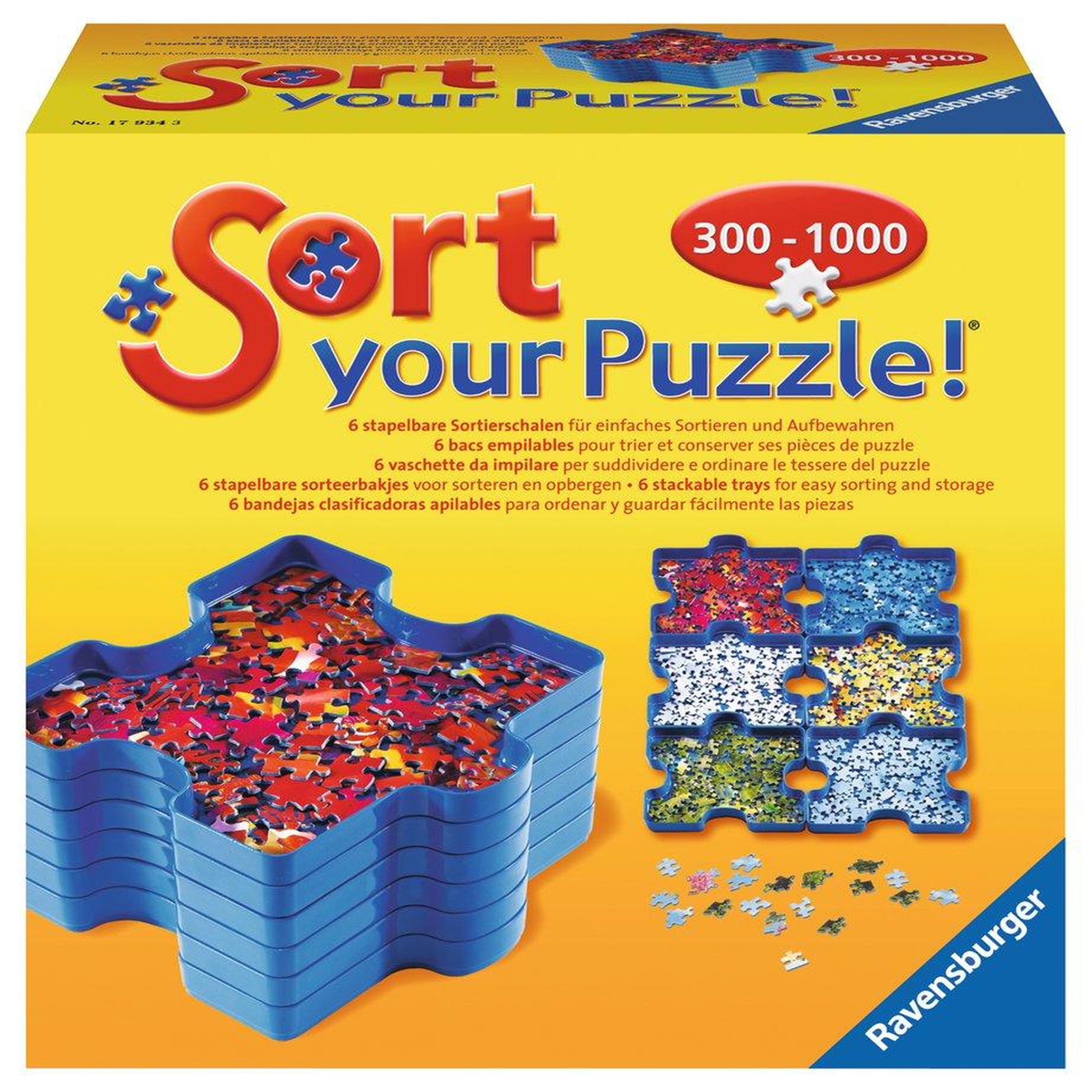 Voir la diapositive 1 : RAVENSBURGER Trieur de pièces de puzzle 