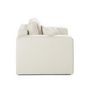Voir la diapositive 2 : BEST MOBILIER Topaze - fauteuil - en tissu bouclette