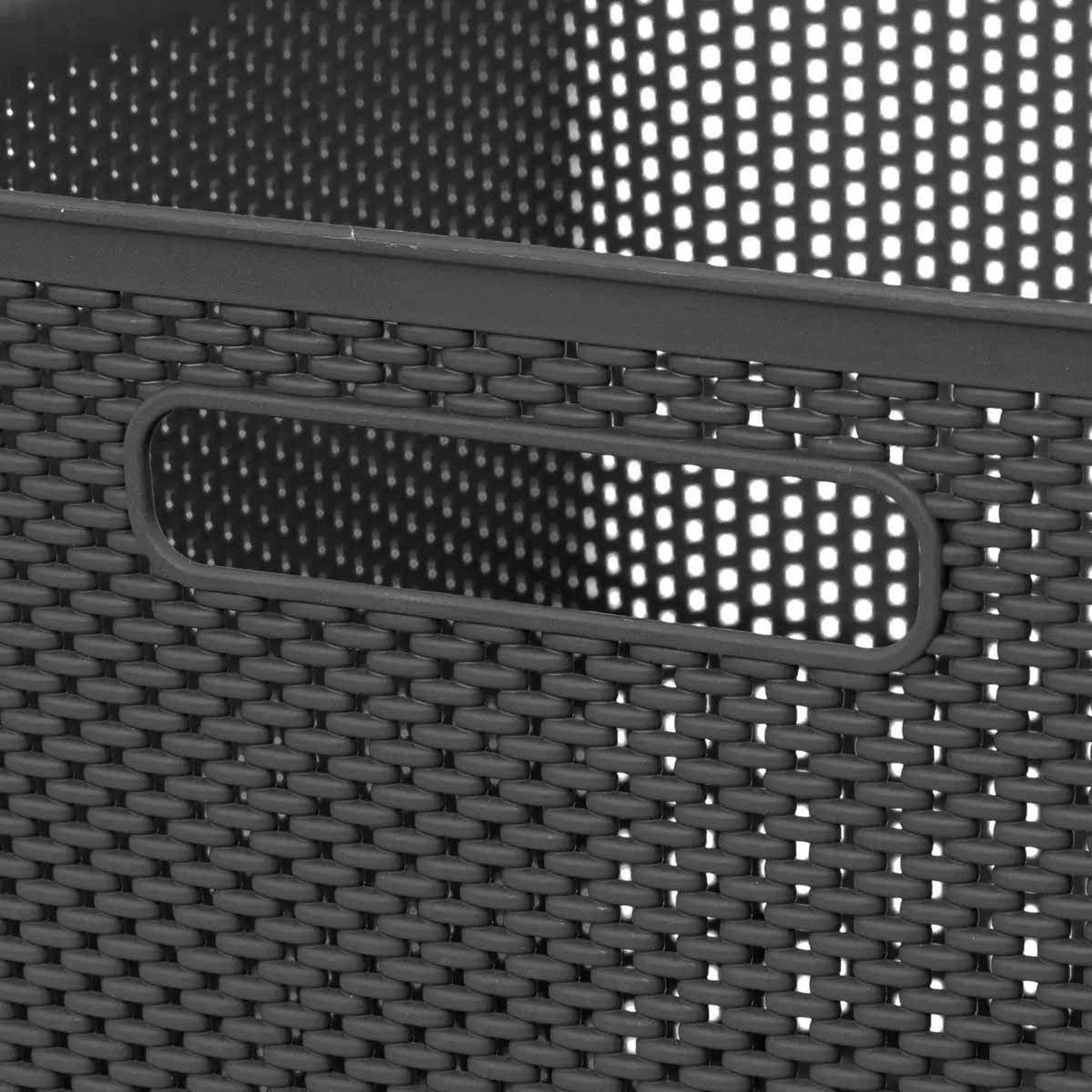 Voir la diapositive 2 : FIVE Panier de Rangement  Crochet  21cm Gris Anthracite