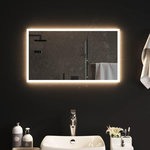 VIDAXL Miroir de salle de bain a LED 40x70 cm