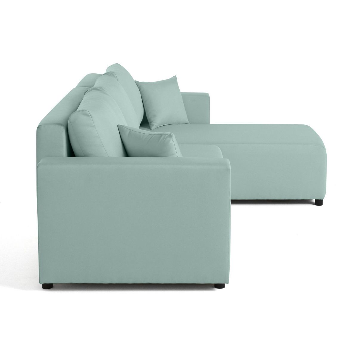 BEST MOBILIER Regala - canapé d'angle réversible - 4 places - convertible avec coffre - en tissu