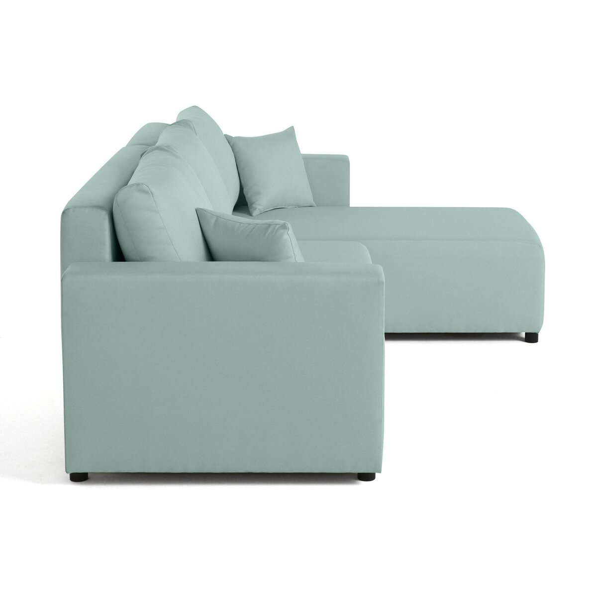 BEST MOBILIER Regala - canapé d'angle réversible - 4 places - convertible avec coffre - en tissu