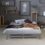 Voir la diapositive 4 : HomeStyle4U Lit palette 140x200 cm gris