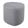 Voir la diapositive 2 : Venture Home Venture Home Pouf Peg 46x46x41 cm Velours cotele Gris