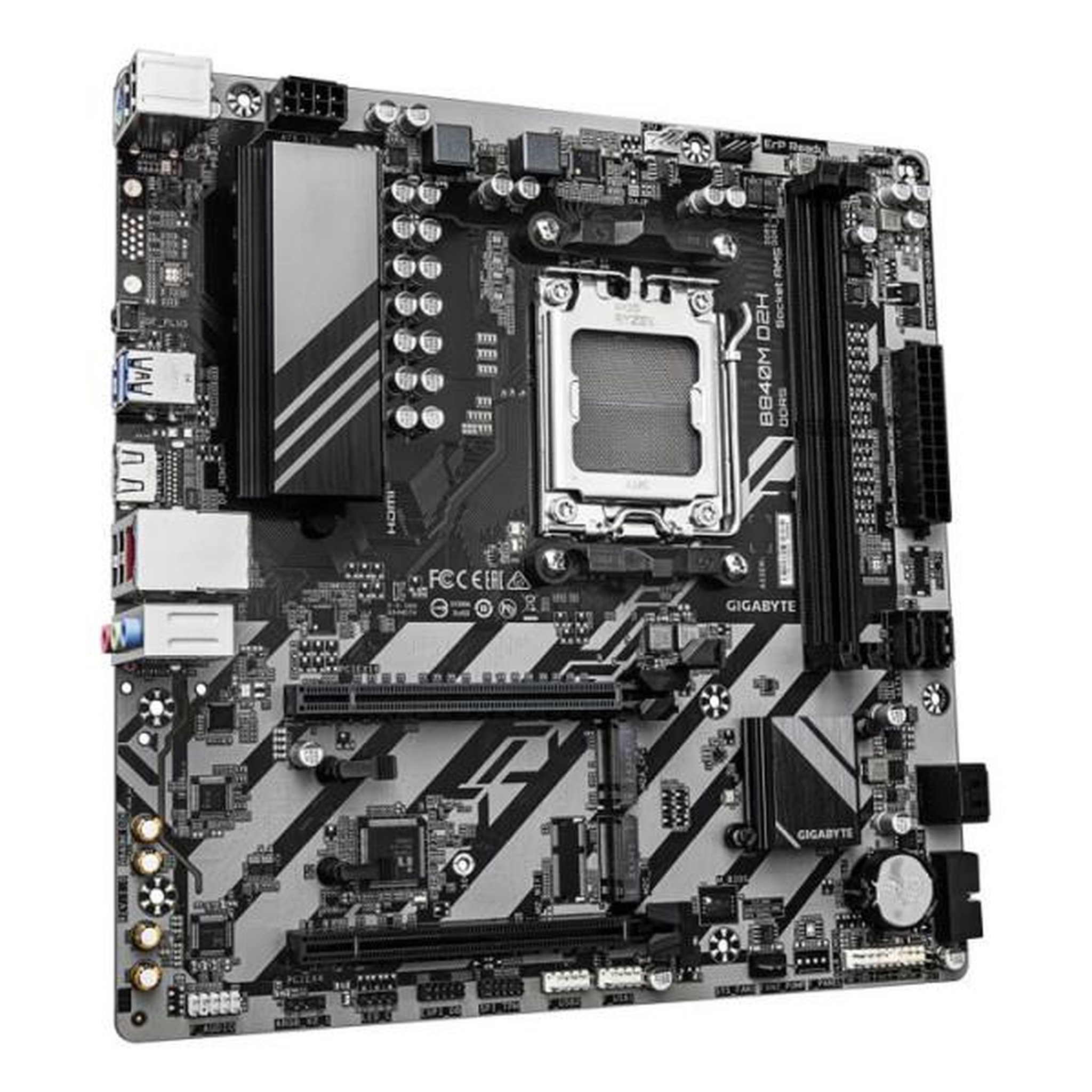 Voir la diapositive 3 : Gigabyte Carte mere - GIGABYTE - B840M D2H - Format Micro-ATX - Chipset AMD B840 - DDR5 & PCIe 5.0