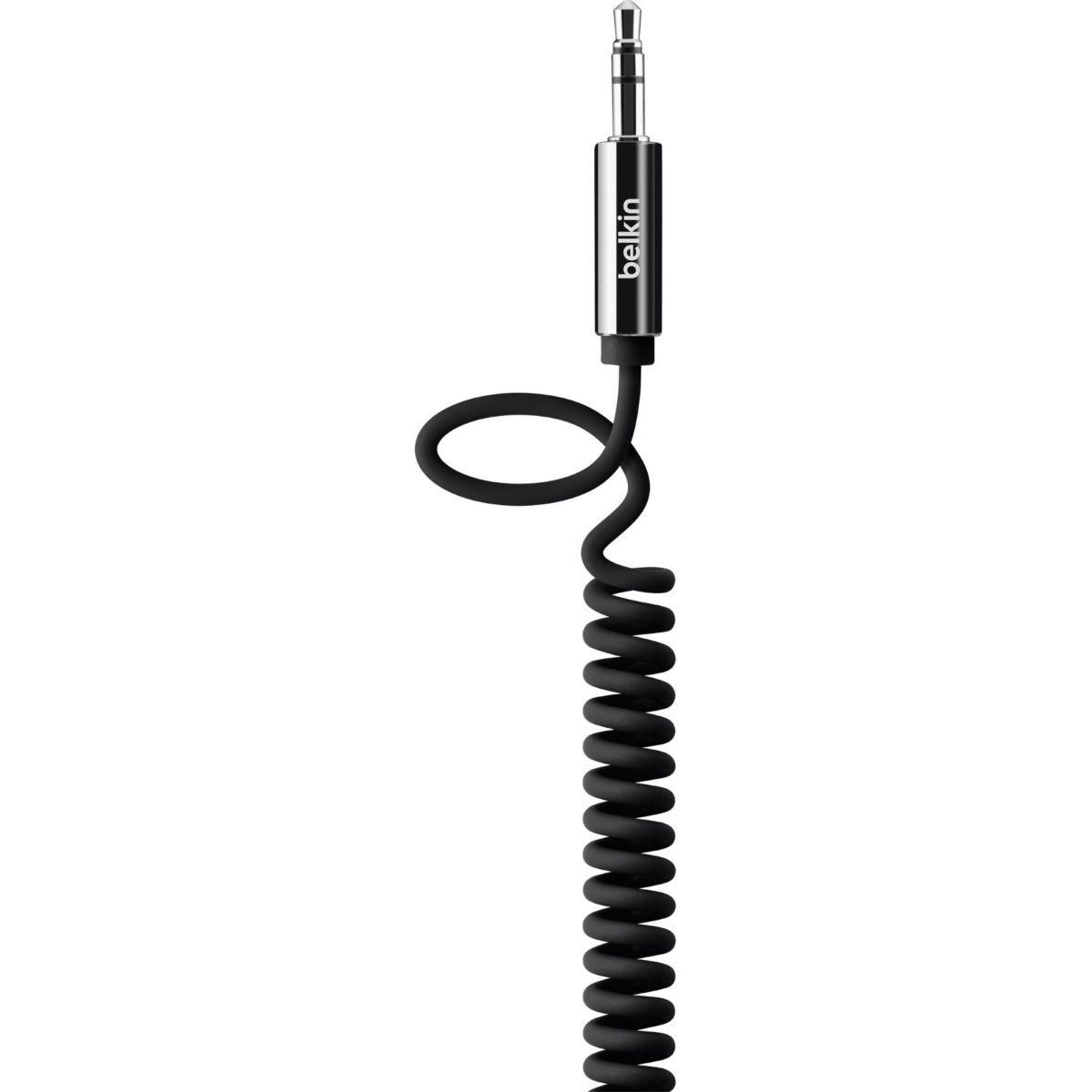 Belkin Adaptateur Jack Jack 3.5mm spirale noir - 1M80