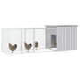 Voir la diapositive 2 : VIDAXL Cage pour poules Gris 300x91x100 cm Acier galvanise