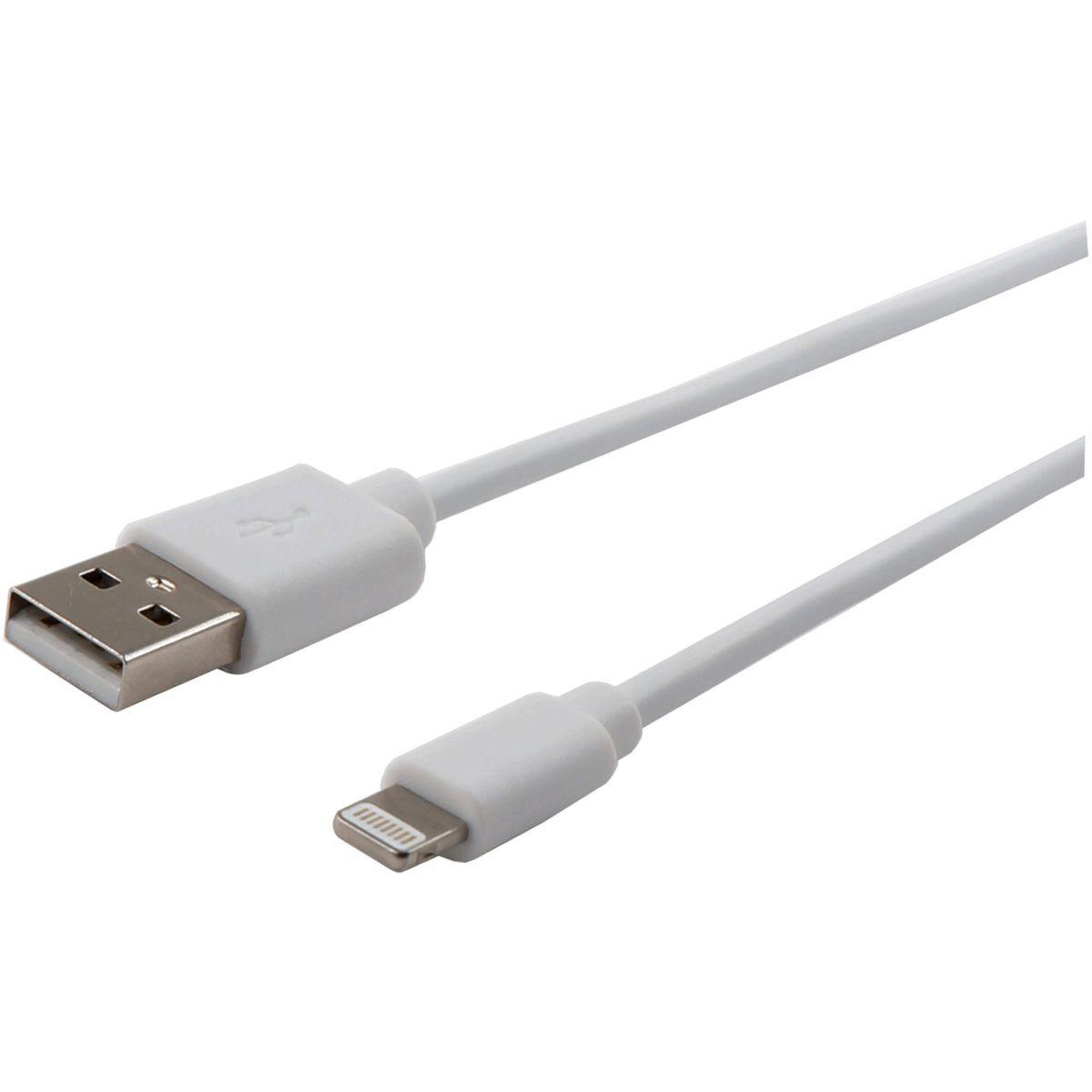 Voir la diapositive 2 : Listo Câble lightning usb-a vers lightning 90cm non mfi blanc