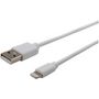 Voir la diapositive 2 : Listo Câble Lightning USB-A vers Lightning 90cm non MFI Blanc