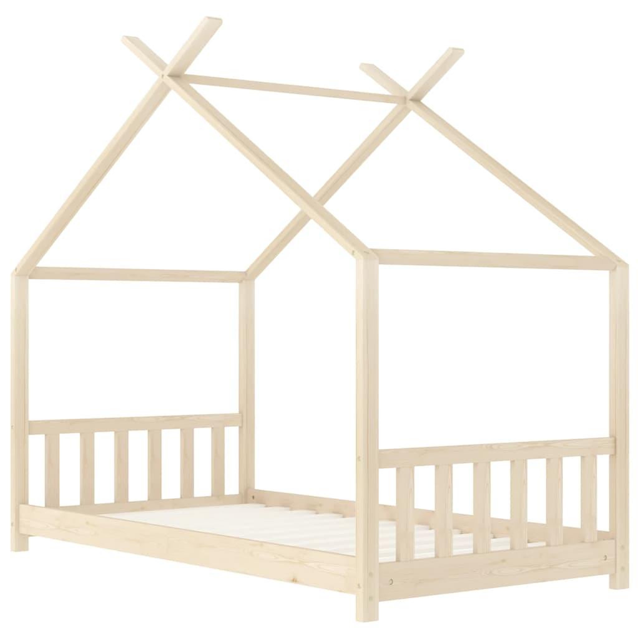 Voir la diapositive 3 : VIDAXL Cadre de lit d'enfant Bois de pin massif 70x140 cm