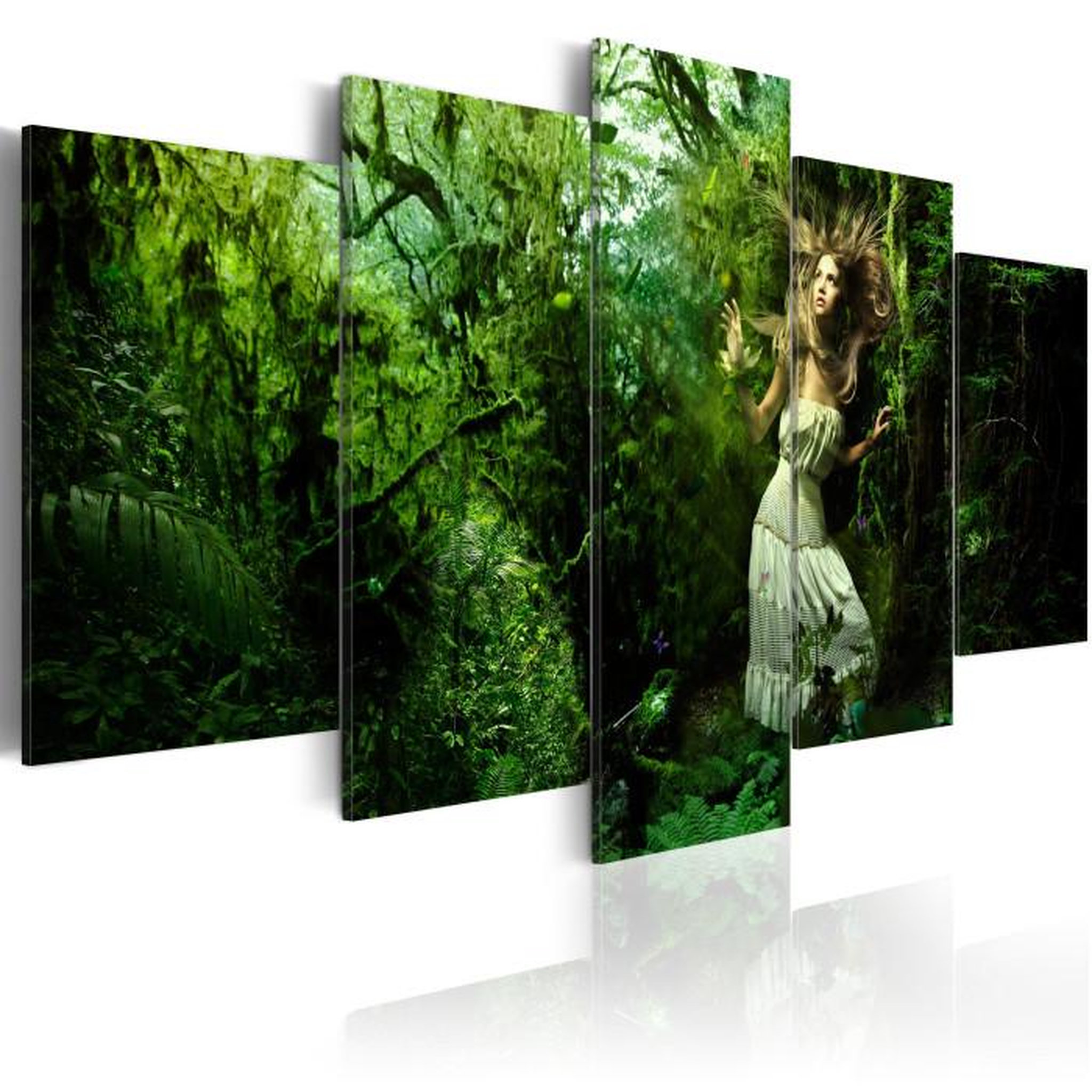 Paris Prix Tableau Imprimé  Perdue dans Les Arbres. Coloris disponibles : Multicolore