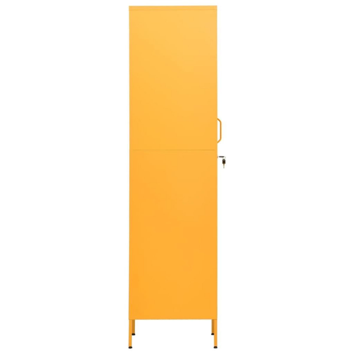 VIDAXL Armoire a casiers Jaune moutarde 35x46x180 cm Acier