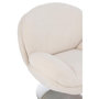 Voir la diapositive 5 : Paris Prix Fauteuil Relax & Repose-Pieds  Frosted  88cm Crème