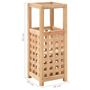 Voir la diapositive 5 : VIDAXL Porte parapluie 18 x 18 x 50 cm Bois de noyer massif