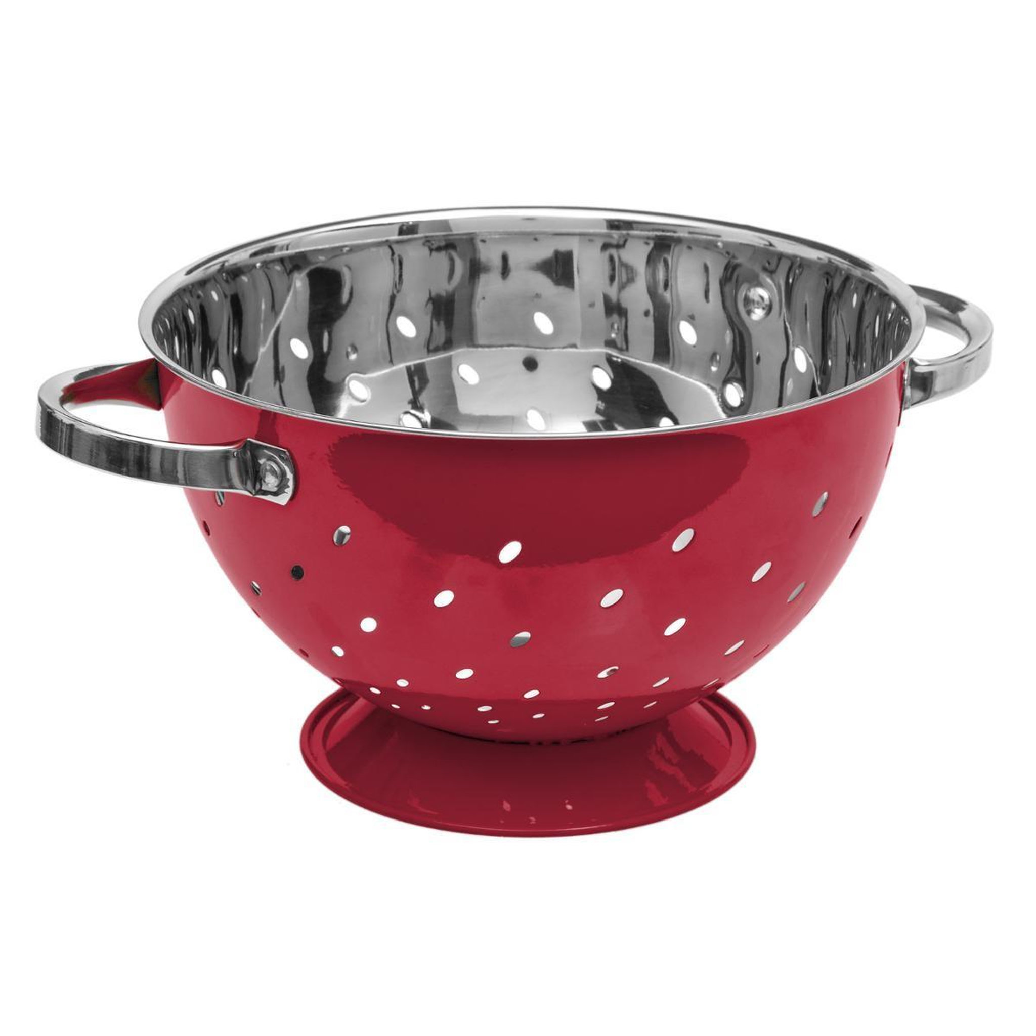 Voir la diapositive 1 : FIVE Passoire en inox  colors  25cm rouge