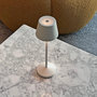 Voir la diapositive 6 : Lumisky Lampe de table sans fil EMILY Blanc Aluminium H20CM
