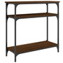Voir la diapositive 2 : VIDAXL Table console chene marron 75x29x75 cm bois d'ingenierie