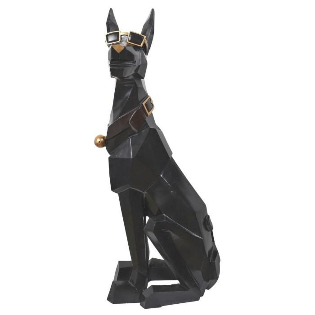Paris Prix Vide-Poche Statue  Chien  73cm Noir