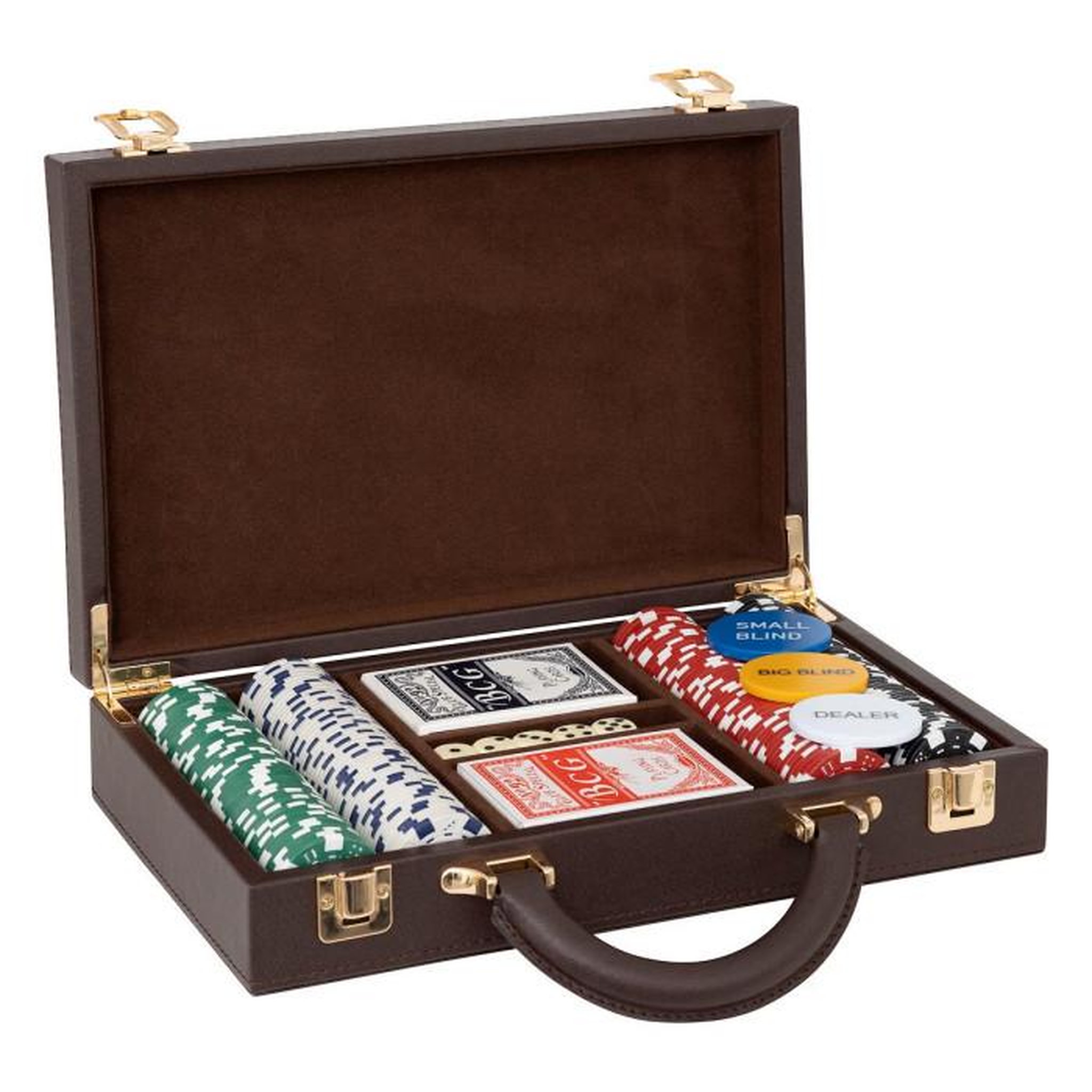 Voir la diapositive 1 : ATMOSPHERA Mallette de Poker  Jule  30cm Marron