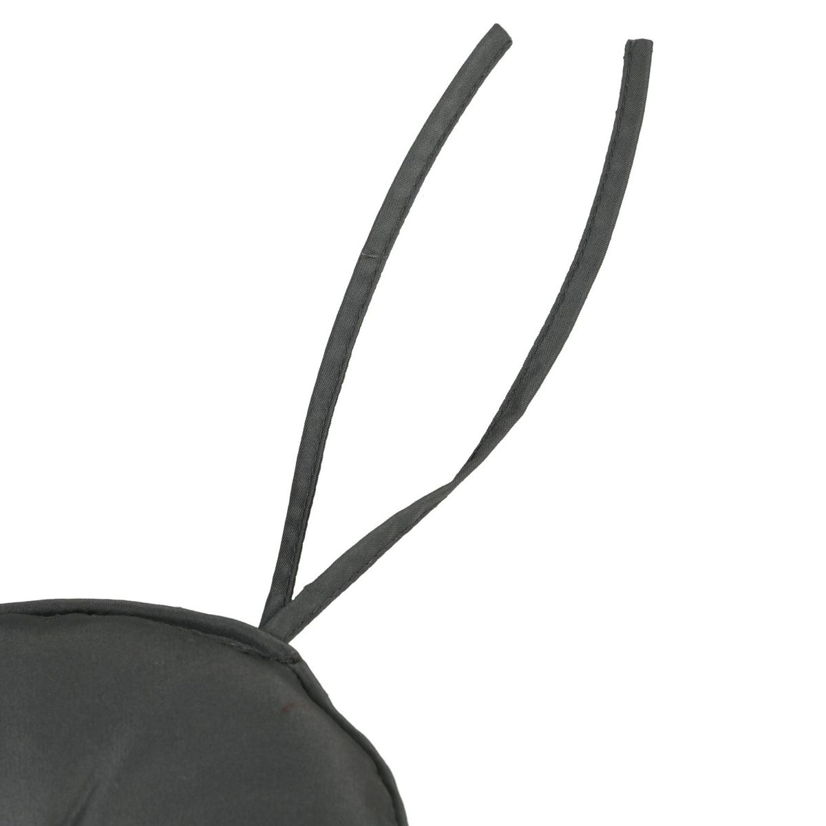 OUTSUNNY Lot de 4 coussins de chaises de jardin polyester gris foncé