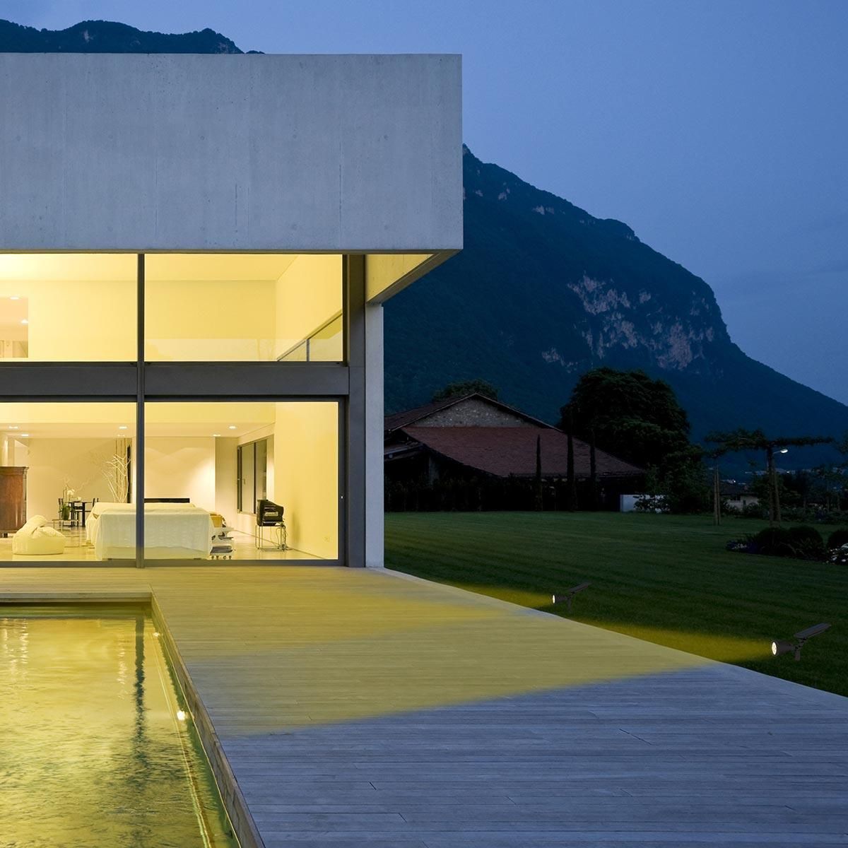 Lumisky Lot de 2 spots solaires projecteurs SPIKY Noir Plastique 100LM