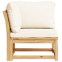 Voir la diapositive 5 : VIDAXL Canape d'angle de jardin coussins 73x73x65cm bois massif acacia