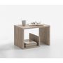 Voir la diapositive 3 : Paris Prix Table d'Appoint Design  Kani  59cm Chêne Sable