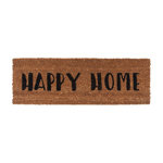 PRESENT TIME Paillasson Happy en fibre de coco - Noir