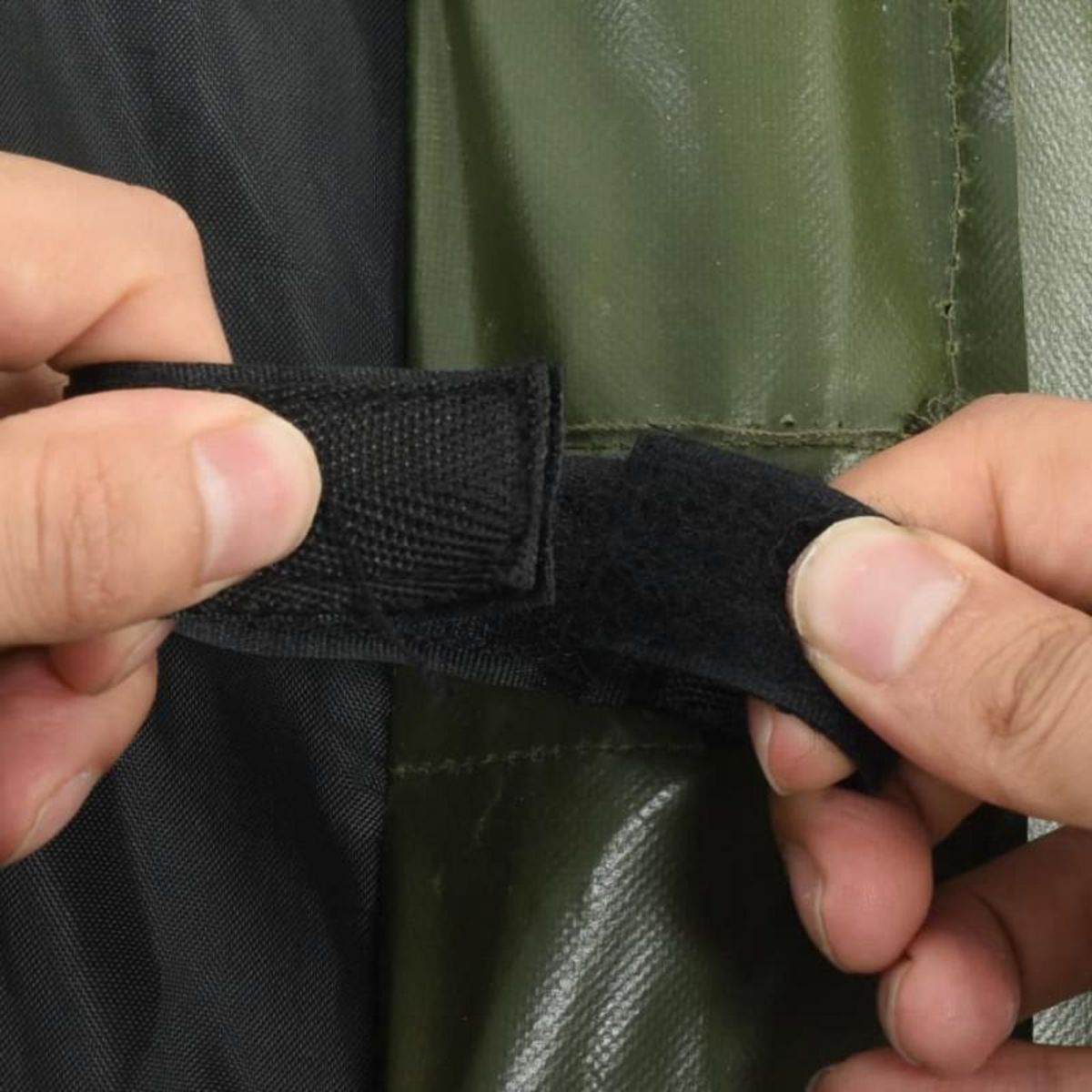 VIDAXL Sac de canne à pêche vert foncé 160 cm tissu oxford